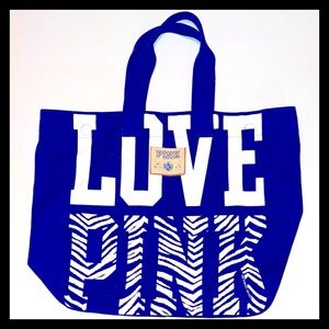 💕ⓅⒾⓃⓀ ⓋⓈ LOVE PINK Canvas Tote NWOT💕